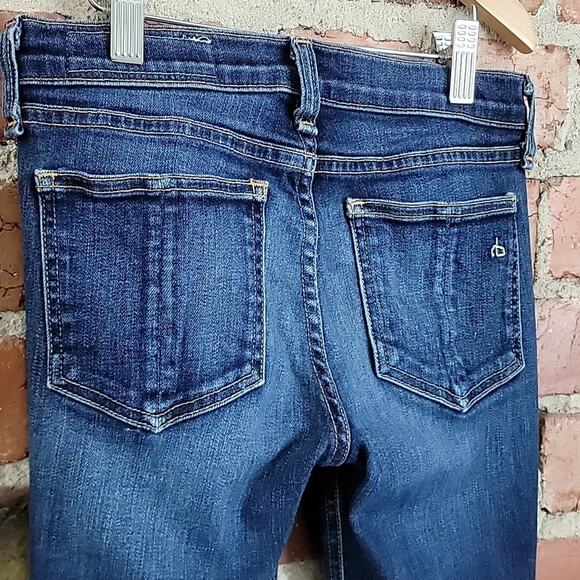 Rag & Bone Women's Skinny Low Rise Blue Denim Jeans in Kensington 24 | Girl's 12 - Picture 7 of 16